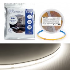 Светодиодная LED лента Feron LS530, 480SMD(2110)/м 12Вт/м 24V 5000*10*1.8мм 4000К Светодиодная LED лента Feron LS530, 480SMD(2110)/м 12Вт/м 24V 5000*10*1.8мм 4000К
