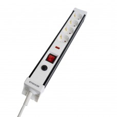 Сетевой фильтр 4-местный с/з STEKKER 3x1мм2, 3 м, 250В, 16А, серия Techno, HM22-41-03, белый 50148 Сетевой фильтр 4-местный с/з STEKKER 3x1мм2, 3 м, 250В, 16А, серия Techno, HM22-41-03, белый 50148