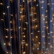 Светодиодная гирлянда Feron CL24 занавес 3*3м  + 3м 2700К, c питанием от сети 230V, эффектом стробов, белый шнур 41630 Светодиодная гирлянда Feron CL24 занавес 3*3м  + 3м 2700К, c питанием от сети 230V, эффектом стробов, белый шнур 41630