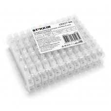 Колодка клеммная винтовая STEKKER, линейка 12 штук, полиэтилен, LD227-6A. Упаковка (10 шт) 39078 Колодка клеммная винтовая STEKKER, линейка 12 штук, полиэтилен, LD227-6A. Упаковка (10 шт) 39078