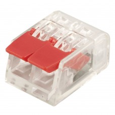 Универсальная компактная клемма 2-проводная STEKKER, LD221-412 (5 штук в упаковке) 32417 Универсальная компактная клемма 2-проводная STEKKER, LD221-412 (5 штук в упаковке) 32417