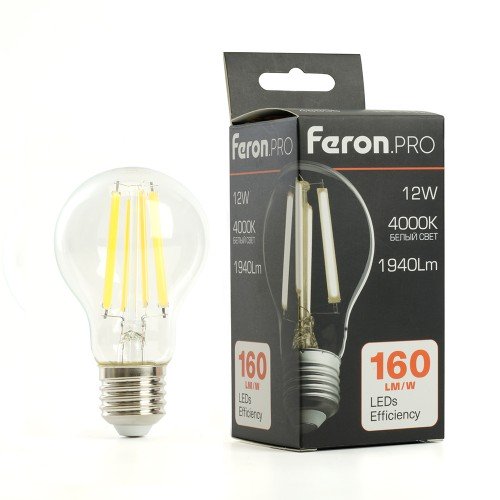 Лампа светодиодная Feron.PRO LB-1112 Шар E27 1940LM 12W 175-265V 4000K