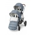 Чехол утепленный с мехом UPPAbaby голубой меланж