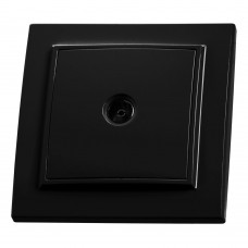 Розетка телевизионная 1-местная STEKKER, PST10-9008-03, 75 Ом, 5-862МГц, серия Эрна, черный 39476 Розетка телевизионная 1-местная STEKKER, PST10-9008-03, 75 Ом, 5-862МГц, серия Эрна, черный 39476