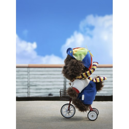 Авторская мягкая игрушка Lina Щенок Фил в одежде S (±20 см) кучерявый коричневый цвет Авторская мягкая игрушка Lina Щенок Фил в одежде S (±20 см) кучерявый коричневый цвет