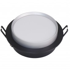 Светильник встраиваемый Feron DL507 потолочный GX53 черный + серебро круг 51355 Светильник встраиваемый Feron DL507 потолочный GX53 черный + серебро круг 51355