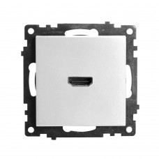 Розетка HDMI 2.1, Type A  (механизм), STEKKER GLS00-7118-01, серия Катрин, белый 50058 Розетка HDMI 2.1, Type A  (механизм), STEKKER GLS00-7118-01, серия Катрин, белый 50058