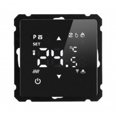 Терморегулятор Wi-Fi (механизм), STEKKER, 250В, 3500Вт, серия Катрин, GLS00-7119-05, черный 50375