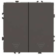 Выключатель 2-клавишный самовозвратный (механизм), STEKKER. 250В, 10А, серия Эмили, RSW10-5113-09, антрацит, soft touch 50367 Выключатель 2-клавишный самовозвратный (механизм), STEKKER. 250В, 10А, серия Эмили, RSW10-5113-09, антрацит, soft touch 50367