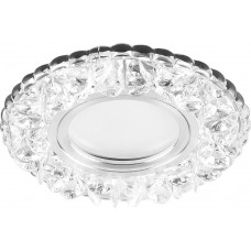 Светильник встраиваемый с белой LED подсветкой Feron CD905 потолочный MR16 G5.3 белый 28848 Светильник встраиваемый с белой LED подсветкой Feron CD905 потолочный MR16 G5.3 белый 28848