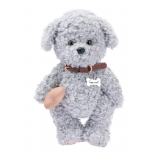 Lina Щенок Кудрявый M (±30 см) светло-серый цвет Lina Щенок Кудрявый M (±30 см) светло-серый цвет