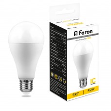 Лампа светодиодная Feron LB-130 Шар E27 30W 175-265V 2700K 38194 Лампа светодиодная Feron LB-130 Шар E27 30W 175-265V 2700K 38194