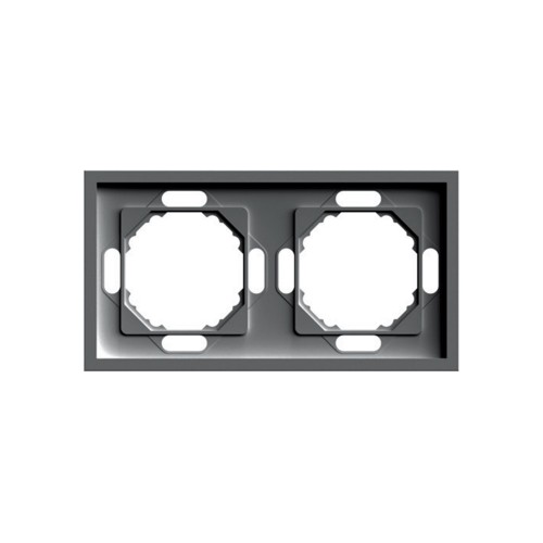 Рамка STEKKER, PFR00-5002-09 2-местная, серия Эмили, антрацит, soft touch 49937 Рамка STEKKER, PFR00-5002-09 2-местная, серия Эмили, антрацит, soft touch 49937