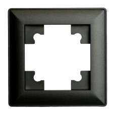 Рамка STEKKER, PFR00-7001-05 1-местная, пластик, серия Катрин, черный 39812 Рамка STEKKER, PFR00-7001-05 1-местная, пластик, серия Катрин, черный 39812