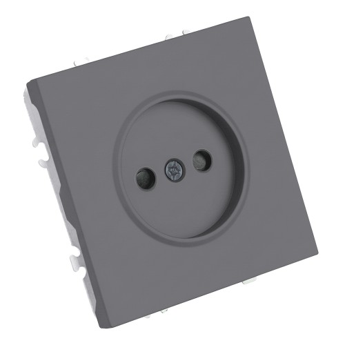 Розетка 1-местная с з/ш, б/з (механизм), СЗК, STEKKER, 250В, 16А, серия Эмили, RST16-5109-10ZK, платиново-серый, soft touch 50242 Розетка 1-местная с з/ш, б/з (механизм), СЗК, STEKKER, 250В, 16А, серия Эмили, RST16-5109-10ZK, платиново-серый, soft touch 50242