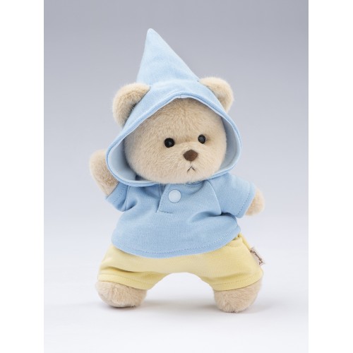 Авторская мягкая игрушка Lina Медведь Эверест молочный в голубом худи и желтых штанишках S (±20 см) Авторская мягкая игрушка Lina Медведь Эверест молочный в голубом худи и желтых штанишках S (±20 см)