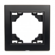 Рамка 1-местная STEKKER, PFR00-9001-03, серия Эрна, черный 39625 Рамка 1-местная STEKKER, PFR00-9001-03, серия Эрна, черный 39625