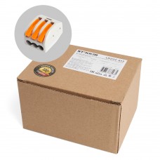 Клемма строительно-монтажная 3-проводная STEKKER, LD222-613. Упаковка (30 шт) 39867 Клемма строительно-монтажная 3-проводная STEKKER, LD222-613. Упаковка (30 шт) 39867