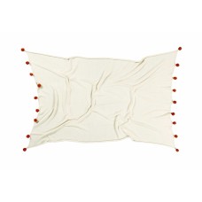 Плед Lorena Canals с помпонами терракотовый 120*180 Плед Lorena Canals с помпонами терракотовый 120*180