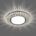 Светильник встраиваемый с белой LED подсветкой Feron CD4037 потолочный GX53 без лампы, прозрачный, хром