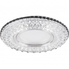 Светильник встраиваемый с разноцветной LED подсветкой Feron CD940 потолочный MR16 G5.3 прозрачный 32541 Светильник встраиваемый с разноцветной LED подсветкой Feron CD940 потолочный MR16 G5.3 прозрачный 32541