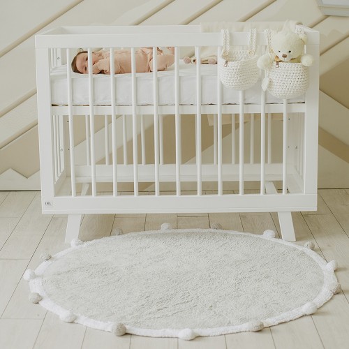 Кроватка для новорожденного Lillaland - модель Lilla Aria (НИК23)белая Кроватка для новорожденного Lillaland - модель Lilla Aria (НИК23)белая