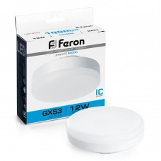 Лампа светодиодная Feron LB-453 GX53 12W 175-265V 6400K 25868 Лампа светодиодная Feron LB-453 GX53 12W 175-265V 6400K 25868