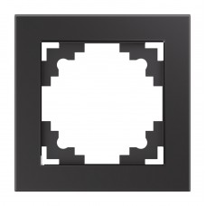 Рамка 1-местная, стекло, STEKKER, GFR00-7001-06, серия Катрин, графит 39539 Рамка 1-местная, стекло, STEKKER, GFR00-7001-06, серия Катрин, графит 39539