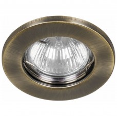 Светильник встраиваемый Feron DL10 потолочный MR16 G5.3 античное золото Светильник встраиваемый Feron DL10 потолочный MR16 G5.3 античное золото