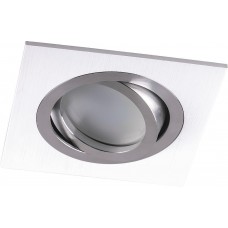 Светильник встраиваемый Feron DL2801 потолочный MR16 G5.3 белый-хром 32637 Светильник встраиваемый Feron DL2801 потолочный MR16 G5.3 белый-хром 32637