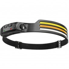 Фонарь налобный FERON TH2316 c аккумулятором 5W, 1200mAh IP44, USB type-C, ABS пластик, резина 52110 Фонарь налобный FERON TH2316 c аккумулятором 5W, 1200mAh IP44, USB type-C, ABS пластик, резина 52110