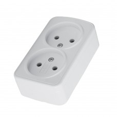 Розетка накладная 2-местная б/з STEKKER, PST10-502-20, пластик АВS, 250В, 16А, IP20, серия Basic, белый 50075 Розетка накладная 2-местная б/з STEKKER, PST10-502-20, пластик АВS, 250В, 16А, IP20, серия Basic, белый 50075