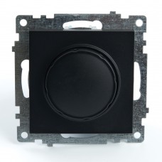 Выключатель диммирующий (механизм), STEKKER GLS10-7106-05, 250V, 500W, серия Катрин, черный 39615 Выключатель диммирующий (механизм), STEKKER GLS10-7106-05, 250V, 500W, серия Катрин, черный 39615