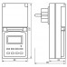 Розетка с таймером Feron TM23 недельная электронная мощность 3500W/16A IP44
