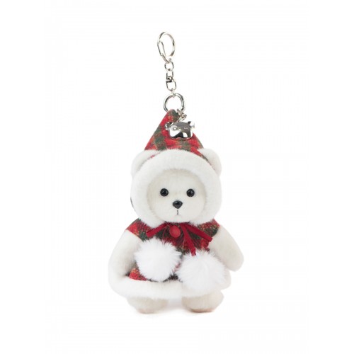Lina Медведь белый в Плаще с бантом брелок XS (±15 см) Lina Медведь белый в Плаще с бантом брелок XS (±15 см)