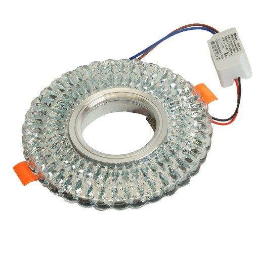 Светильник встраиваемый с белой LED подсветкой Feron CD937 потолочный MR16 G5.3 прозрачный