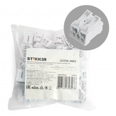 Клемма монтажная STEKKER, LD294-4002, для подключения фазных проводников, 2 контактные группы (3 ввода, 3 вывода на полюс). Упаковка (50 шт) 32733 Клемма монтажная STEKKER, LD294-4002, для подключения фазных проводников, 2 контактные группы (3 ввода, 3 вывода на полюс). Упаковка (50 шт) 32733