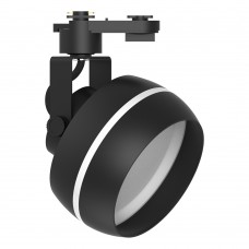 Светильник Feron AL168 трековый однофазный на шинопровод под лампу GX70, черный 48553 Светильник Feron AL168 трековый однофазный на шинопровод под лампу GX70, черный 48553