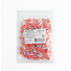 Наконечник штыревой втулочный изолированный НШВИ 10-12, LD405-1012 (упаковка 100 шт) STEKKER 39438 Наконечник штыревой втулочный изолированный НШВИ 10-12, LD405-1012 (упаковка 100 шт) STEKKER 39438