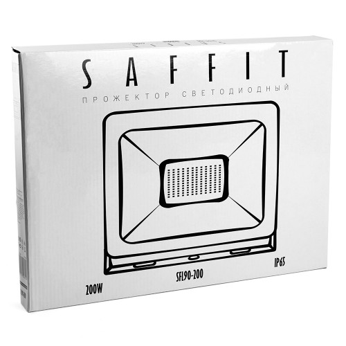 Светодиодный прожектор SAFFIT SFL90-200 IP65 200W 6400K черный