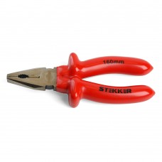 Плоскогубцы комбинированные диэлектрические STEKKER,  160мм, PLE1-160-S 39776 Плоскогубцы комбинированные диэлектрические STEKKER,  160мм, PLE1-160-S 39776