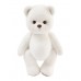 Авторская мягкая игрушка Lina Медведь (короткая шерсть) M (±30 см) белый цвет