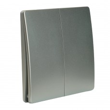 Выключатель беспроводной FERON TM92 SMART, 7мВт, IP65, двухклавишный, серебро 51030 Выключатель беспроводной FERON TM92 SMART, 7мВт, IP65, двухклавишный, серебро 51030