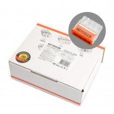 Клемма монтажная 4-проводная STEKKER  для 1-жильного проводника, LD2273-204. Упаковка (100 шт) 32390 Клемма монтажная 4-проводная STEKKER  для 1-жильного проводника, LD2273-204. Упаковка (100 шт) 32390