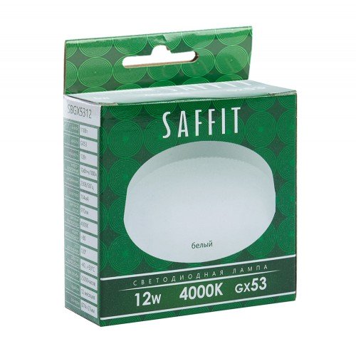 Лампа светодиодная SAFFIT SBGX5312 GX53 12W 230V 4000K