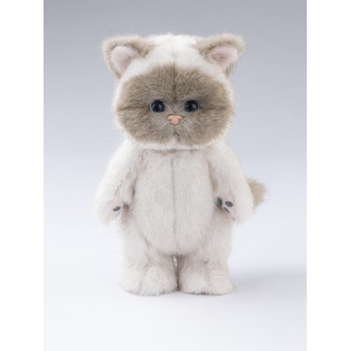 Авторская мягкая игрушка Lina Кошка Сиамская белая S (±20 см) Авторская мягкая игрушка Lina Кошка Сиамская белая S (±20 см)