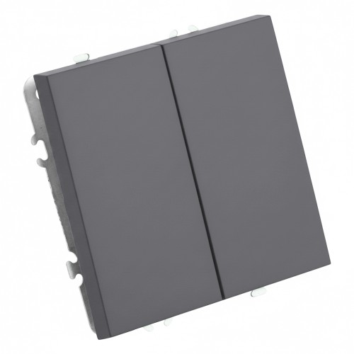 Выключатель 2-клавишный (механизм), СЗК, STEKKER, 250В, 10А, серия Эмили, RSW10-5104-10ZK, платиново-серый, soft touch 50239 Выключатель 2-клавишный (механизм), СЗК, STEKKER, 250В, 10А, серия Эмили, RSW10-5104-10ZK, платиново-серый, soft touch 50239