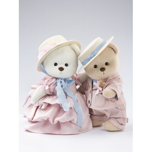 Авторская мягкая игрушка Lina Медведь белый Сладкая парочка в платье M (±30 см) Авторская мягкая игрушка Lina Медведь белый Сладкая парочка в платье M (±30 см)