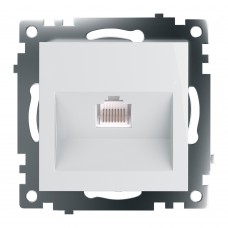 Розетка компьютерная 1-местная RJ-45 (механизм), STEKKER GLS00-7107-01, серия Катрин, белый 39305 Розетка компьютерная 1-местная RJ-45 (механизм), STEKKER GLS00-7107-01, серия Катрин, белый 39305