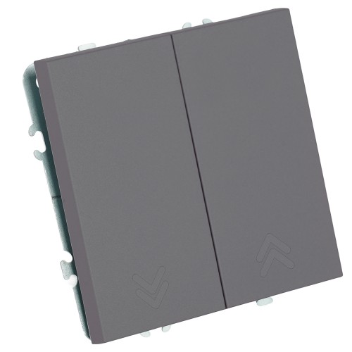 Переключатель 2-клавишный (механизм), СЗК, STEKKER, 250В, 10А, серия Эмили, RSW10-5107-10ZK, платиново-серый, soft touch 50241 Переключатель 2-клавишный (механизм), СЗК, STEKKER, 250В, 10А, серия Эмили, RSW10-5107-10ZK, платиново-серый, soft touch 50241